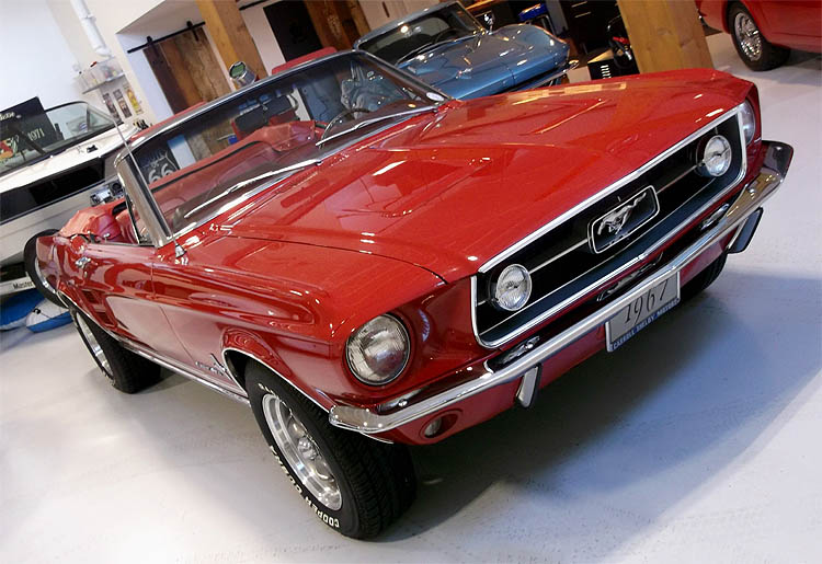 1967 Red On Red Mustang Convertible