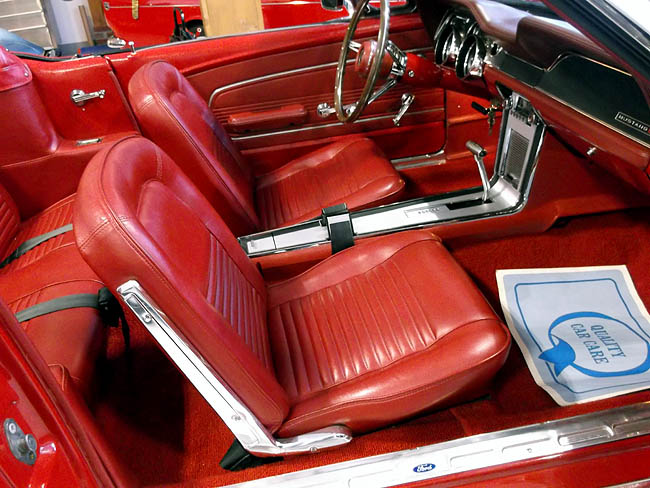1967 Red On Red Mustang Convertible